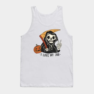 "I Love My Job" Grim Reaper Tank Top